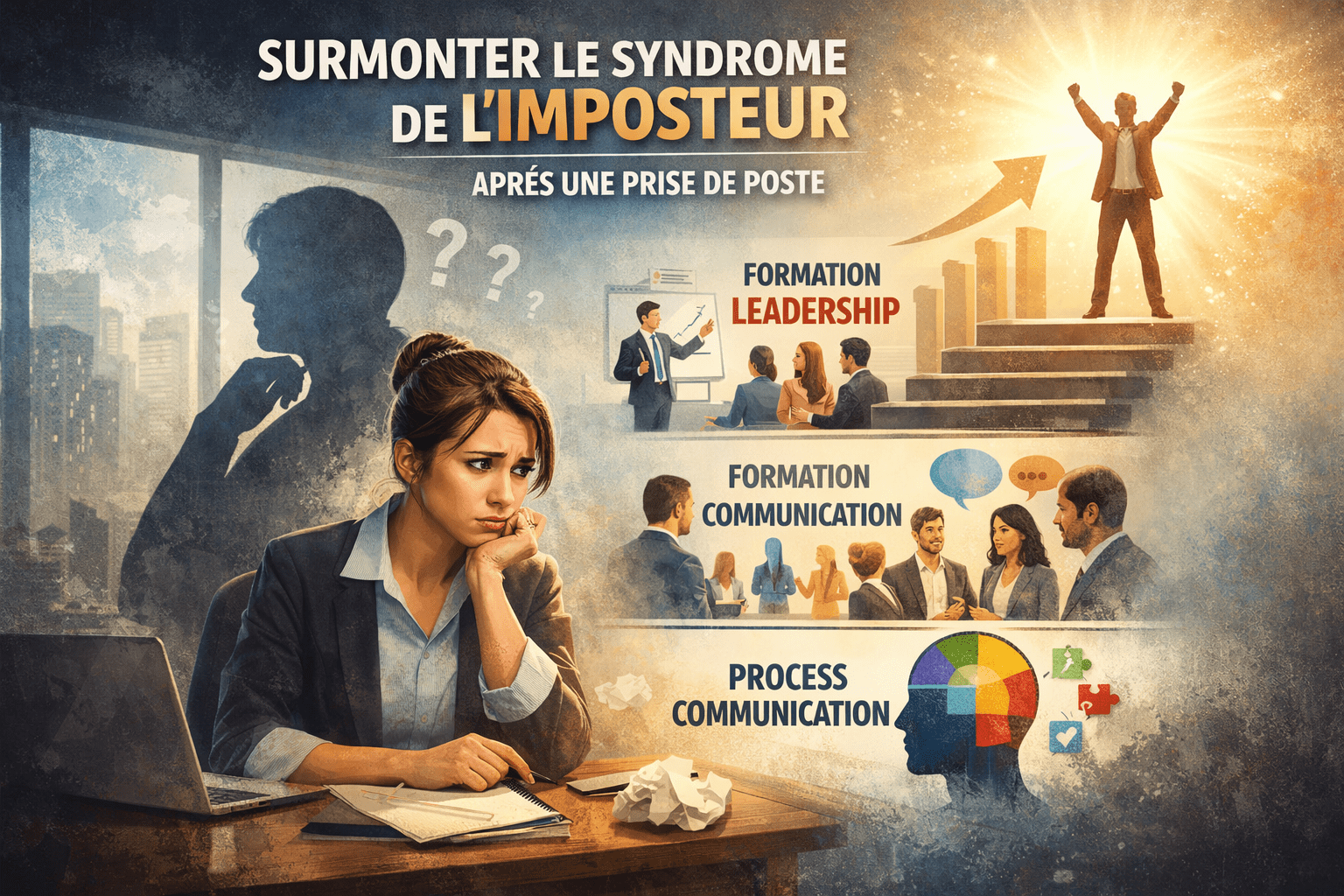 Surmonter le syndrome de l’imposteur après une prise de poste – formations leadership, communication et Process Communication