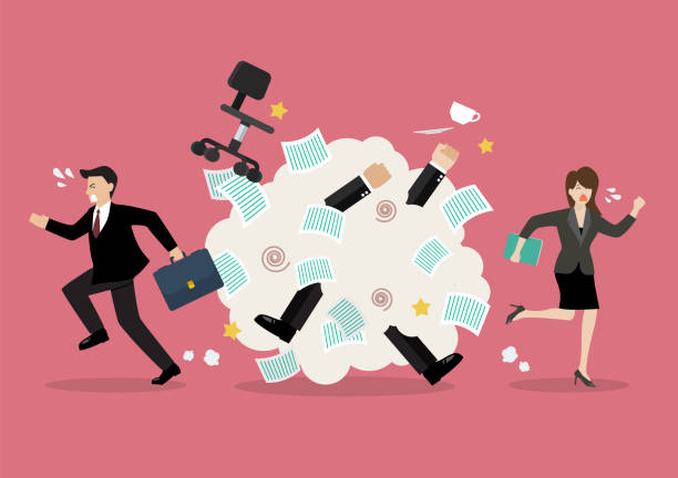 Illustration représentant des collaborateurs en désaccord, symbolisant les conflits en entreprise en 2026.